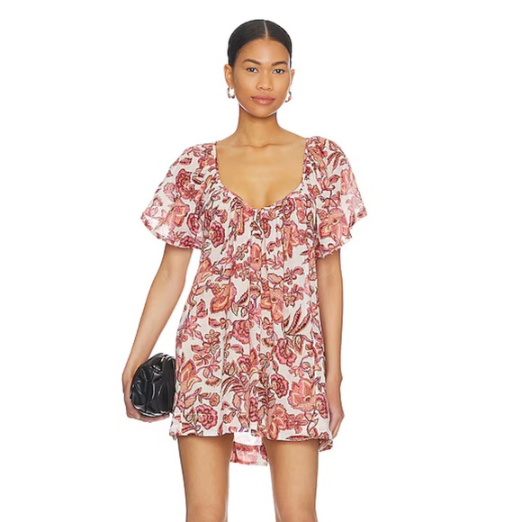 Free People Dresses & Skirts - Free People Kauai Getaway Printed Mini in Ivory Combo